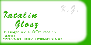 katalin glosz business card